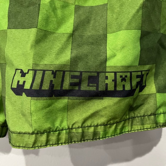 MINECRAFT Green Creeper Board Short Swim Trunks - Picture 3 of 6